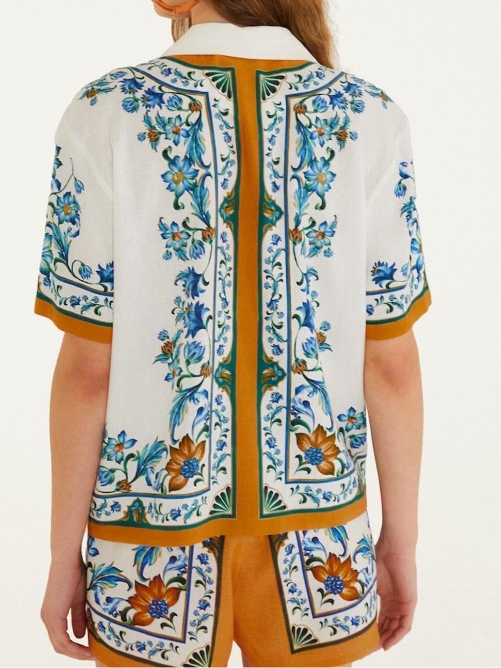 Farm Rio Flora Tile blouse - Picture 3 of 12